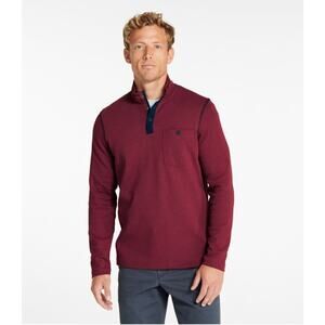 NWT L.L.Bean Men's Bold Coast Pullover in Deep Rosewood size XL TALL